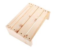 HYTROVE Folding Step Stool Wood Footrest Bath Stool Under Desk Footrest Foot Rest for Office and Home