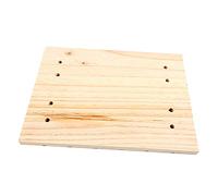 HYTROVE Foot Mat Foot Pad Wooden Guinea Pig with Hole Design for Grinding and Convenient Fixing, Khaki Pet Suitable for Cage and Personal Home Use