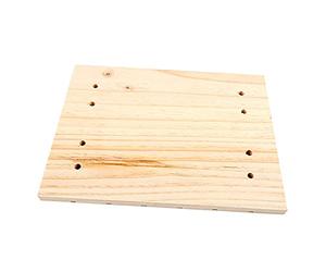 HYTROVE Foot Mat Foot Pad Wooden Guinea Pig with Hole Design for Grinding and Convenient Fixing, Khaki Pet Suitable for Cage and Personal Home Use