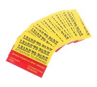 HYTROVE Funny Bad Parking Cards 100pcs with Humorous Design Red Paper Material and Effective Reminder for Private Vehicles in Commercial Parking Lots and Community Areas for Versatile