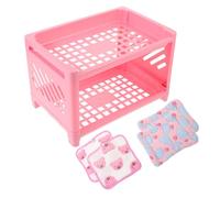 HYTROVE Guinea Pig Bunk Bed and Hamster Hideout Small Animal Multi-function Nest Set 2 Cushions and 2 Blankets Comfortable Pet Bed for Guinea Pigs Ferrets Chinchillas and Hedgehogs Random Color