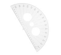 HYTROVE Half Circle Protractor Plastic Geometry Ruler for Students Convenient Angle Measurement Tool for School and Drawing Projects and Lightweight Design Degrees