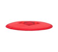 HYTROVE Handcrafted Large Red Singing Bowl Cushion Buddha Sound Bowl Mat Seven Chakras Design Protective Buddhist Pad for Meditation and Zen Practice