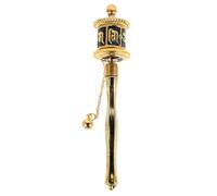 HYTROVE Handheld Tibetan Prayer Wheel for Spiritual Rituals and Meditation, Portable Six-Syllable Buddhist Wheel with Smooth Rotation for Travel