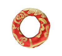 HYTROVE Handmade Nepalese Singing Bowl Mat Cushion for Buddhist Rituals 18cm Diameter Sound Bowl Pad Copper Bell Base Cushion for Yoga and Mindfulness Practice Random Color