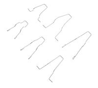 HYTROVE Headlight Retainer Clips Iron Material with Silver Finish 6pcs Retaining Spring Design for Stable Installation, Universal Car Headlight Bulb Holder Clamp Kit for and H1 Bulbs