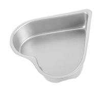 HYTROVE Heart Shaped Reusable DIY Baking Pan High Carbon Steel Silver Evenly Baking Mold for Daily Cooking and Family Dinner