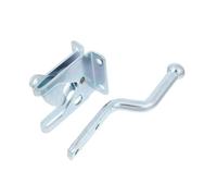 HYTROVE Heavy Duty Gate Latch with Pull Cable Lockable Carbon Steel Barn Door Latch for Outdoor Fence Garden Backyard Storage Doors Secure Spring-Loaded Gate Lock