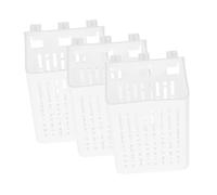 HYTROVE Hydroponic Planting Basket Aquaponics Growing System Fish Plant Holder for Aquarium Small Fish with and Frog Accessories Fish Planter White Plastic