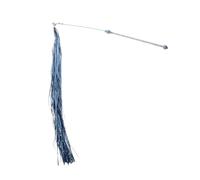 HYTROVE Interactive Blue Cat Teaser with Tassel and Plastic Handle for Exercise and Entertainment, Indoor Plaything to Keep Cats Happy and Active