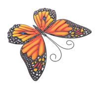 HYTROVE Iron Butterflies Wall Decor Yellow Iron Art for Yard Balcony