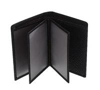 HYTROVE Leather Driving License Holder Black Double Binder Id Cards Wallet Card Case Organizer for Travel and Daily Use