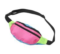 HYTROVE Lightweight Retro Waist Bag with Adjustable Belt, Water-Resistant Polyester Material, 2 Pockets and Multiple Functional Compartments, for Party and Travel Use