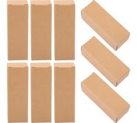 HYTROVE Lipstick with Portable Design Packaging Boxes Khaki Paperboard 50pcs Easy to Carry Lip Balm Wrap Storage Organizer, for Wrapping Lipstick or Delicate Gifts for Friends