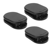 HYTROVE Magnetic Holder and Adjustable Arm Design 3pcs with Internal Strong Magnet Plastic and Metallic Back Clip for Lavalier Mic for Blazers and Shirt Collars, for Teaching and Business