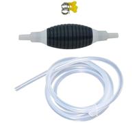 HYTROVE Manual Fuel Transfer Pump with High Flow Hose Oil and Gasoline tube for Water Kerosene and Petrol Hand Siphon Pump Resistant to Oil and High Temperature Multi-purpose Liquid