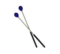 HYTROVE Medium Blue Yarn Marimba Mallets Percussion Mallets with Beech Handles for Keyboard Marimba and Xylophone Performance