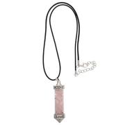 HYTROVE Men's Gemstones Pendant Necklace with Natural Stone Hexagonal and Heart Shapes Featuring Multipurpose Use and Gemstones Decoration for Gifting and Decoration