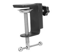 HYTROVE Metal Microphone Holder Base for Tabletop Mic Stand, Metal Clamp Mount Compatible with Nb35, Fixed Microphone Desk Mounting Clamp for Live Recording and Broadcasting