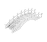 HYTROVE Miniature Garden Bridge Landscape Decor with Realistic Detailing and Chinese Vintage Style, Plastic Arch Bridge Figurine Suitable for Photo Props and Decorative Items on Desks