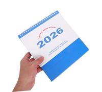 HYTROVE Minimalist Desk Flip Calendar for Teachers Professionals Thick Paper Monthly Planner Portable Aesthetic Block Calendar for Home Office Ink Resistant Paper Management Tool