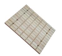 HYTROVE Natural Wood Claws Pet Cage Scratching Board for Small Pets with Square Shape and Easy Fixing Feature to Scratch and Groom for Hamsters and Tortoises