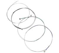 HYTROVE Nichrome Viola Strings Replacement Set Practical and Sturdy Instrument Accessories Silver Metal Strings 4pcs for Beginners and Professionals for Practice and Performance