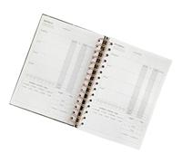 HYTROVE Notepad Paper Spiral with Planning Binding Fitness Exercise A5 and Sturdy for Featuring Tracking Measurements and Health Diary Functions Random Random Color Home and Gym Use
