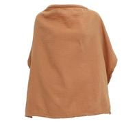 HYTROVE Nursing Cover Apron for Breastfeeding Moms Soft Cotton Nursing Cover with Privacy Shield Camel Color for Outdoor Use and Comfortable Feeding