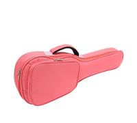 HYTROVE Padded Pink 26/27 Inch Four Strings Ukulele Bag Thickened Canvas Portable Ukulele Gig Backpack Case for Boys and Girls