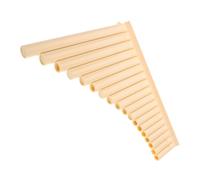 HYTROVE Pan Flute Instrument with Comfortable Grip Made of Abs Plastic 18 Pipes Panpipe Kit Easy to Learn with Carrying Bag for Beginners and Experienced Players for School Use