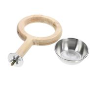 HYTROVE Parrot Feeding Cup with Detachable Design Food Bowl and Water Container for Bird Cages Easy to Clean for Cockatiels Finches and Doves