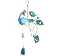 HYTROVE Peacock Wind Chimes Hanging Garden Ornament Metal Design Outdoor Wind Bell for Patio Decoration