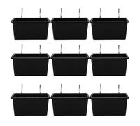 HYTROVE Pegboard Storage Boxes Layered Storage Solution 9 Sets 3.54"x3.15" with Heavy Duty Hooks and Labels, Plastic and Iron Multicompartment Design to Maximise Small Spaces for Kitchens