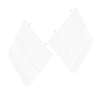 HYTROVE Pet Cage Divider Panel 2Pcs Iron Mesh Metal Partition for Indoor Small Dogs and Rabbits Easy Cleaning Habitat Separator