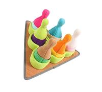 HYTROVE Pet Dog Snuffle Mat Slow Feeding Foraging Pad 35x35x18cm Colorful Puppy Squeaky Toy Training Nose Work Interactive Play Mat