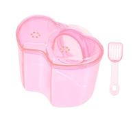 HYTROVE Pet Hamster Sand Bath Container Durable Acrylic Hamster Bathroom Accessory for Animals Lightweight Design with Breathable Multi Functional Bathtub and Feeder for Pet Care