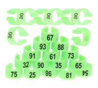HYTROVE Pigeon Leg Rings 100Pcs Digital Identification Bands with Large Inner Diameter for Private and Carrier Pigeons in Bright Colours