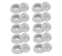 HYTROVE Plastic Nut Protection Caps and Screw Covers for Playground Equipment, Children’s Outdoor Safety Bolt Caps, Light Gray Plastic Dome Nut Protection, 10pcs Set for Slides and Play Areas