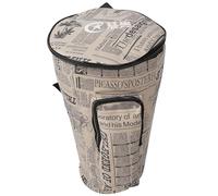 HYTROVE Portable African Drum Bag 10 Inch Hand Drum Carry Case with Large Capacity, Waterproof Sponge and Canvas Material, Easy to Open and Close, Shoulder Straps for Carrying Musical