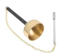 HYTROVE Portable Copper Chime Buddha Musical Instrument Yin Qing for Temple Traditional Handbell Instrument Meditation Sound Chime Delicate Praying