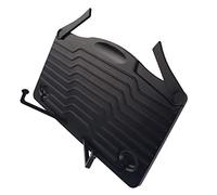 HYTROVE Portable Music Stand Desktop Book Stand Holder Reading Foldable Desktop Music Stand for Desk Bookshelf Musical Stand Freestanding Book Stand Black Material