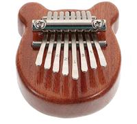 HYTROVE Portable Thumb Piano Mini Size with Pure Tone, Synthetic Material Kalimba for Adults and Boys and Girls, Small Brown Musical Instrument for Travel and Beginners Random Color