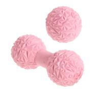 HYTROVE Portable Yoga Massage Ball for Muscle Relief Lightweight Deep Tissue Massaging Tool for Back Neck Feet and Waist Pink Shape for Home Fitness and Fascia Release