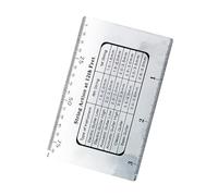 HYTROVE Precision Guitar String Action Gauge Ruler Durable Steel Height Measurement Tool for Accurate Setup of Bass and Classical Guitars Multi Use Design for Various Tasks High