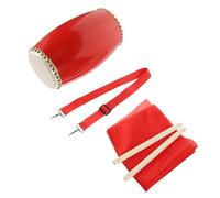 HYTROVE Professional Cowhide Waist Drum Hand Drum Stick Performance for Adults and Elderly