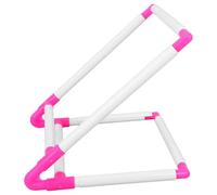 HYTROVE PVC Cross Stitch Frame Lap Stand with Unique Clamp Design and Easy Assembly, White Embroidery Stand for Cross Stitch and DIY Projects, Sturdy Embroidery Accessories Frame