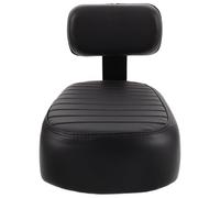 HYTROVE Rear Mount Bike Seat Seat Cushion with Backrest Shock Absorption Design Thick Sponge and Iron Structure Easy to Clean Surface for Road Cycling Adventures