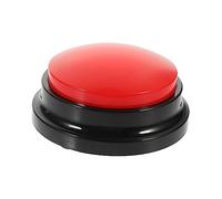 HYTROVE Recordable Dog Communication Button Red Housing, Household Dog Buzzer for Training and Interaction, Funny Talking Pet Accessory Voice Recording Function