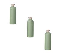 HYTROVE Refillable Shampoo Bottle Set of 3 400ml PP Material Simple Style Bottles for Bathroom and Travel Essentials